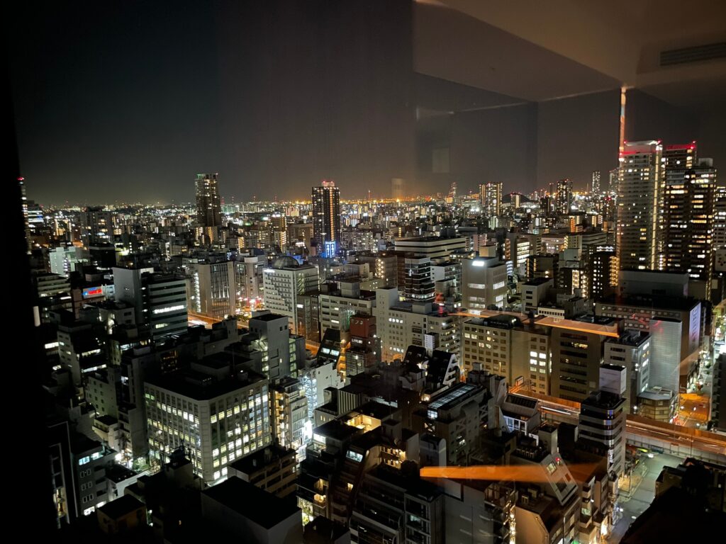 W大阪の夜の景色と雰囲気