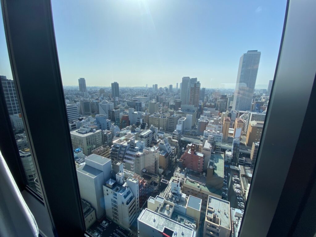 W大阪の部屋からの景色の写真