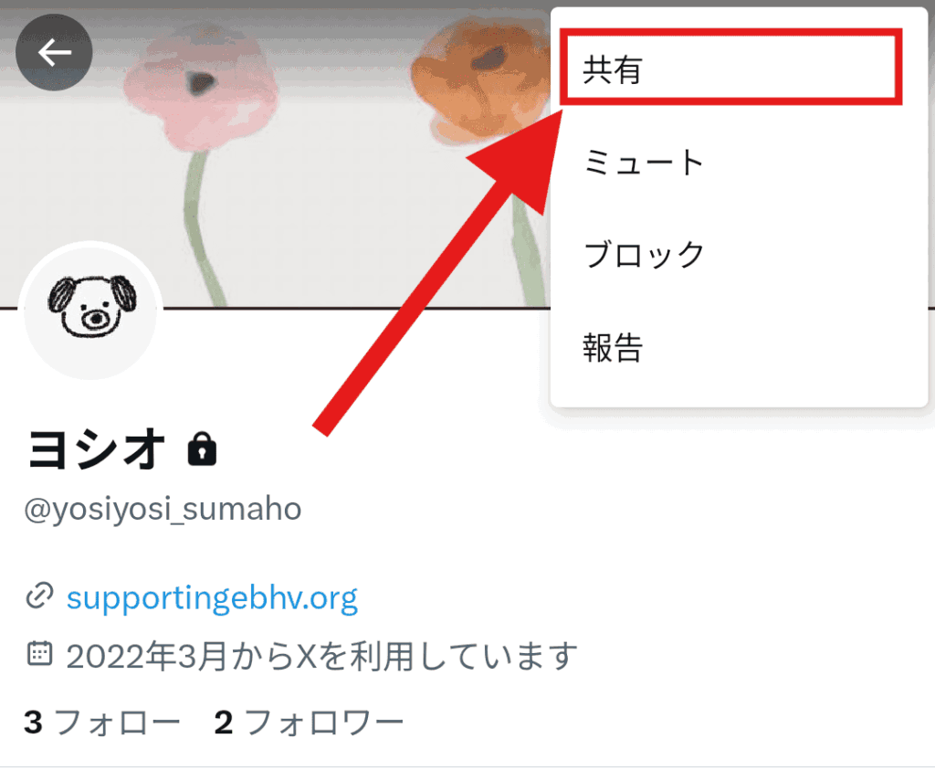 X(Twitter) URL リンク